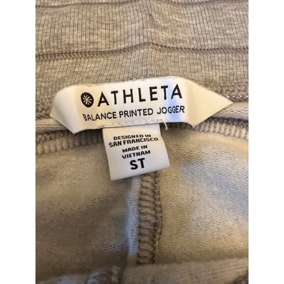 Athleta Balance Printed Jogger Pants S Gray Pattern - Picture 2 of 4